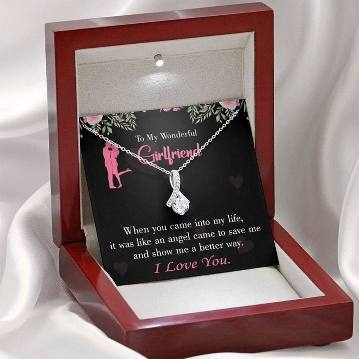 When You Came Into My Life Message Card Alluring Beauty Necklace Gift For Hers
