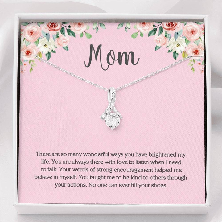 You Are Always There With Love To Listen Pink Gift For Mom Alluring Beauty Necklace