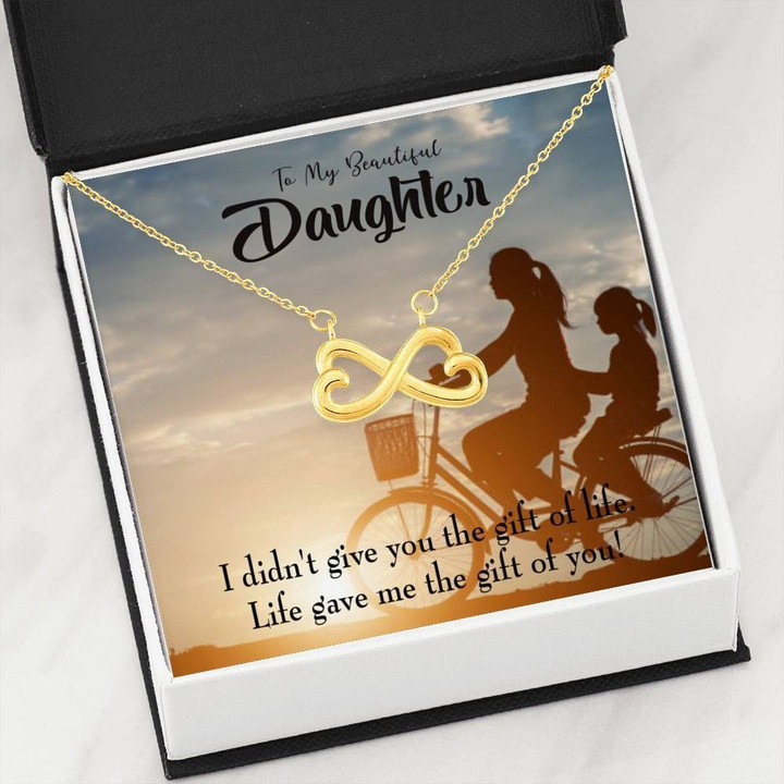 Infinity Heart Necklace Mom Gift For Daughter You Are A Gift