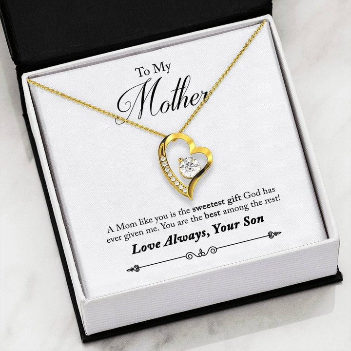 You Are The Best Among The Rest Gift For Mom Forever Love Necklace