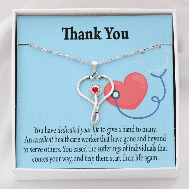 You Have Dedicated Your Life Necklace Gift For Nurse Stethoscope Necklace