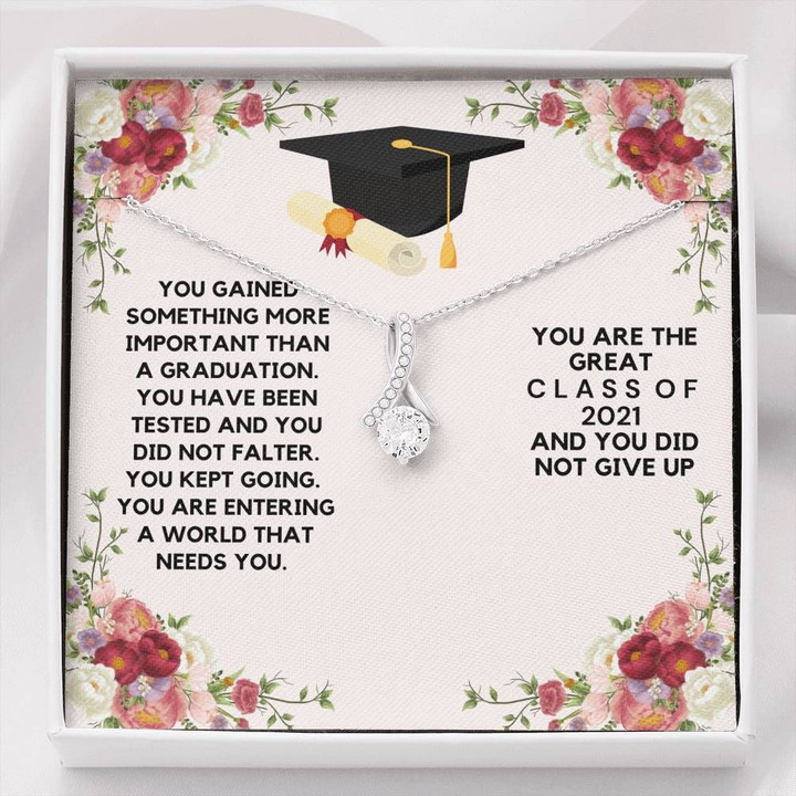 You Are The Great Class Of 2021 Alluring Beauty Necklace Graduation Gift