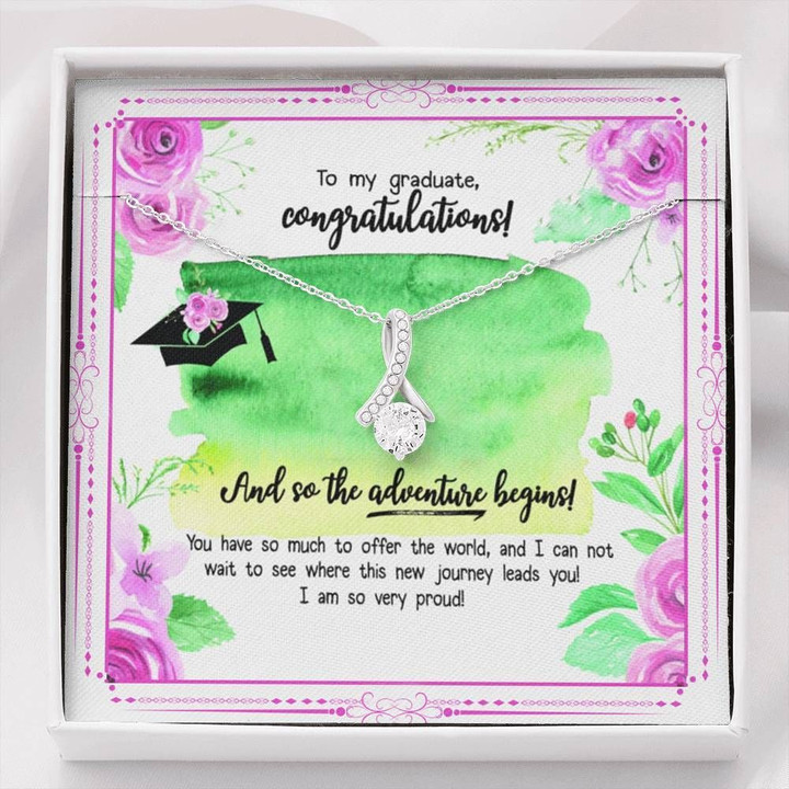 I Am So Very Proud Graduation Gift Alluring Beauty Necklace