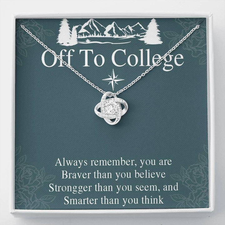 You Are Smarter Than You Think Graduation Gift Love Knot Necklace