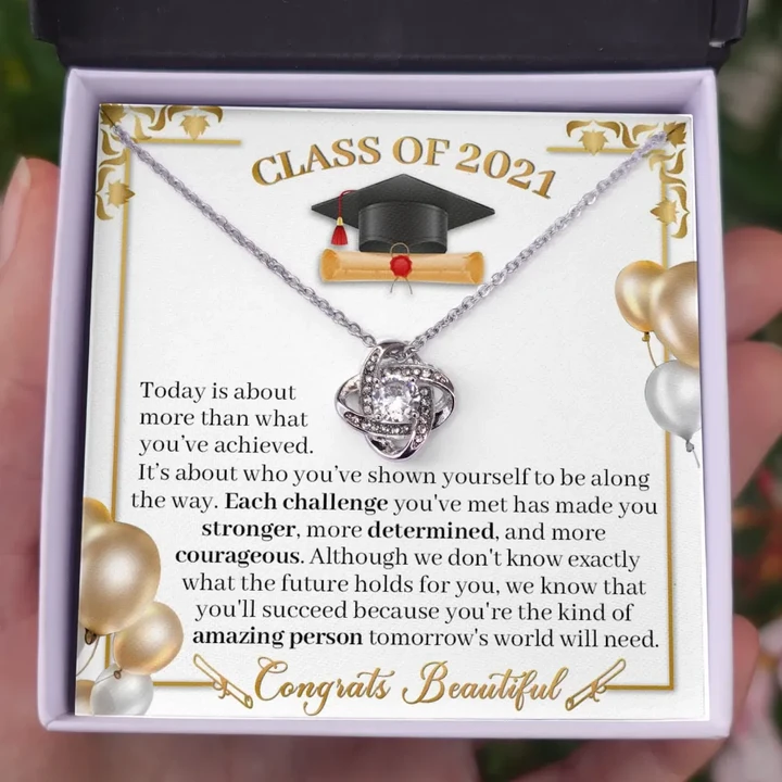Graduation Gift Today Is About More Than What You've Achieved Love Knot Necklace