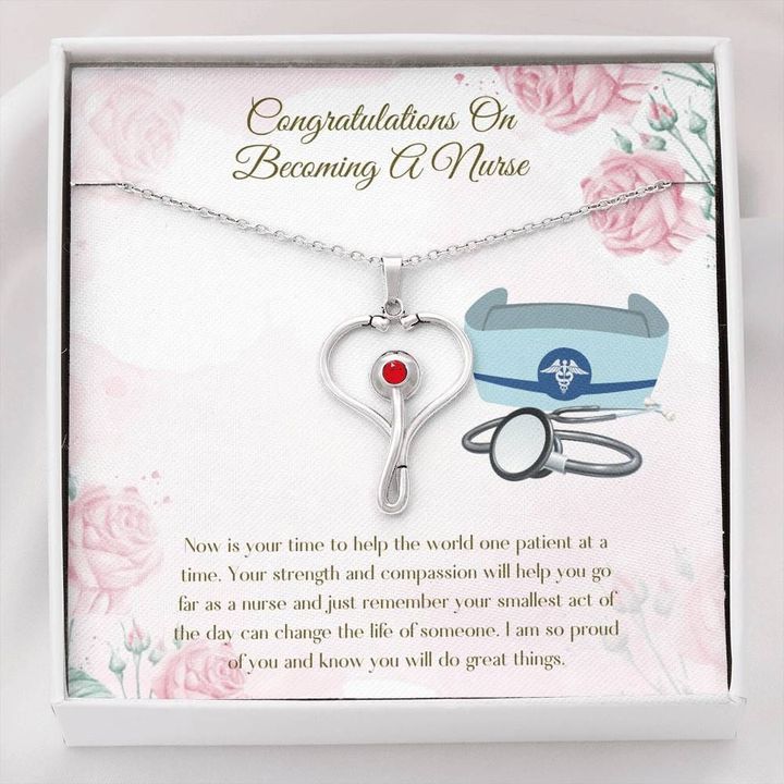 You Will Do Great Thing Graduation Gift For Nurse Necklace Stethoscope Necklace