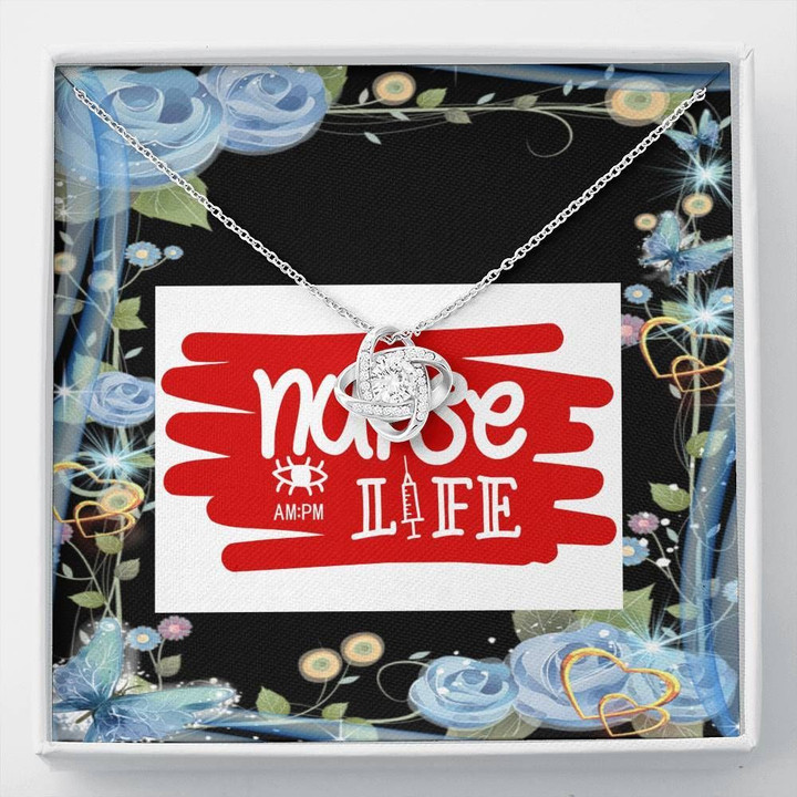 Graduation Gift For Nurse Love Knot Necklace Nurse Life