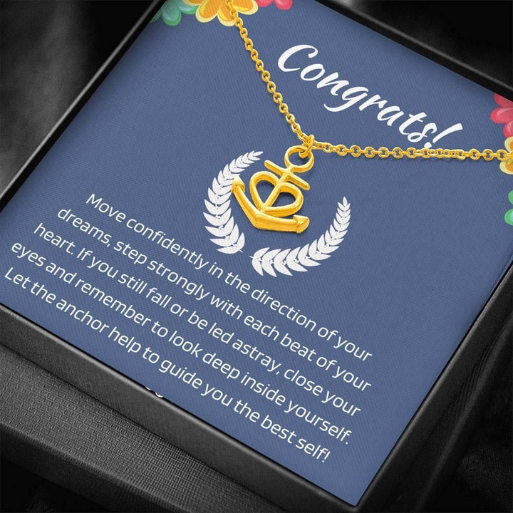 Graduation Gift Anchor Necklace Let The Anchor Help To Guide You The Best Self