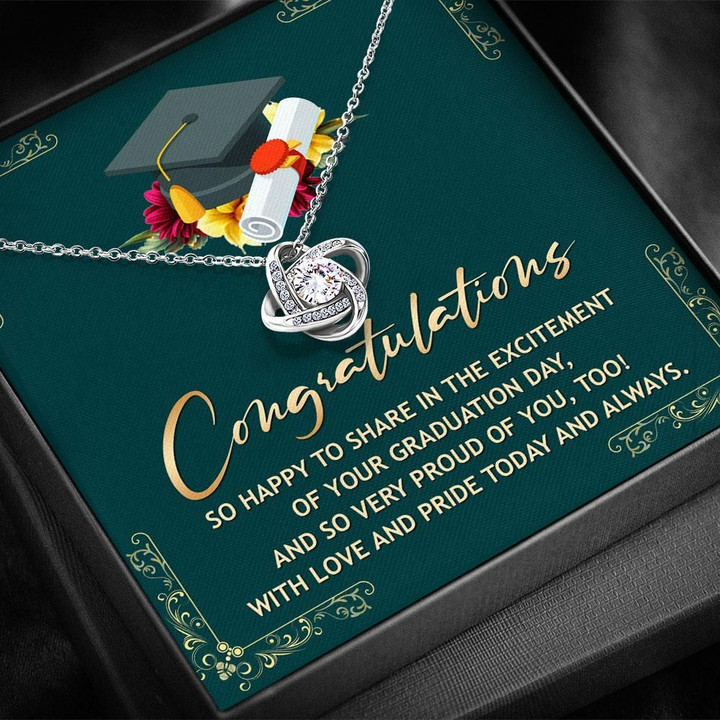 Graduation Gift With Love And Pride Today And Always Love Knot Necklace