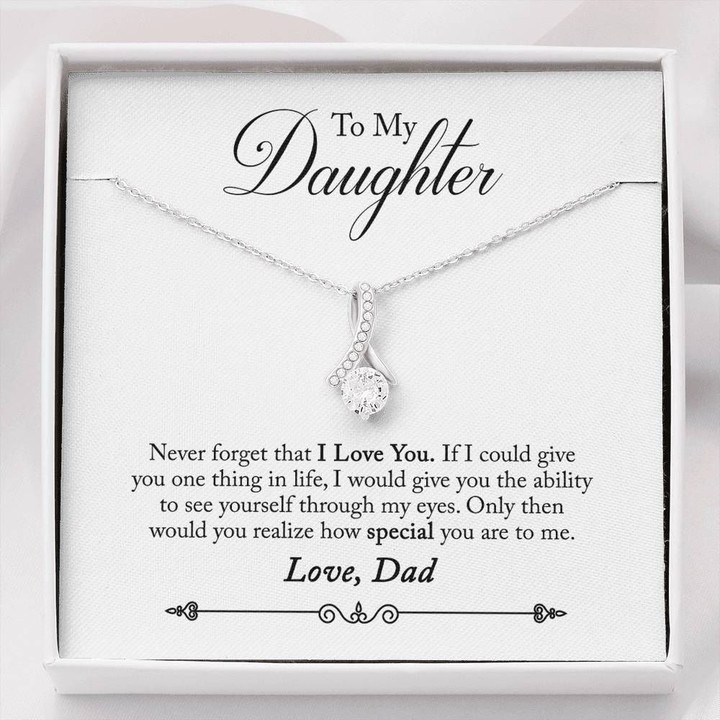 Dad Gift For Daughter How Special You Are To Me Alluring Beauty Necklace