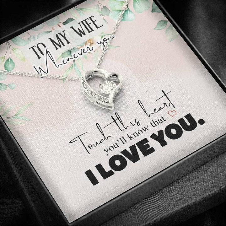 I Love You Gift For Wife Forever Love Necklace