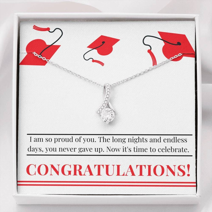 I Am So Proud Of You Graduation Gift Alluring Beauty Necklace