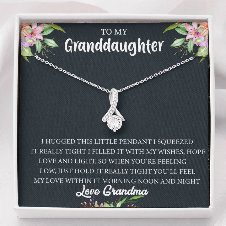 Gift For Granddaughter Love From Grandma Alluring Beauty Necklace My Love Within It Morning Noon And Night