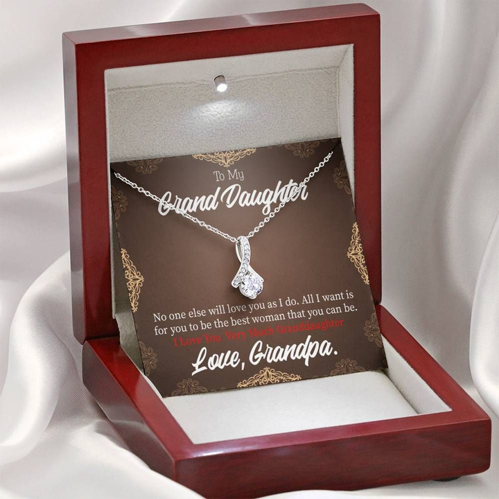 Granddaughter No One Else Will Love You Alluring Beauty Necklace