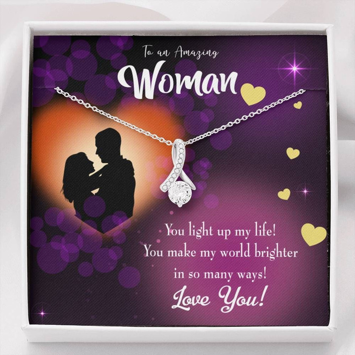 You Light Up My Life Gift For Her Alluring Beauty Necklace