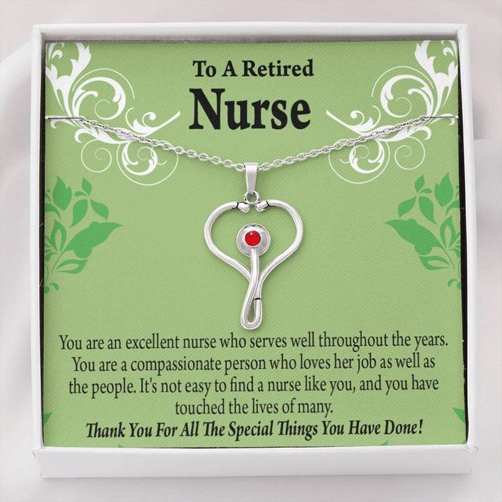Thank You For All The Special Things Gift For Nurse Necklace Stethoscope Necklace