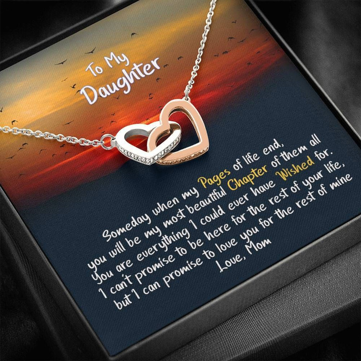 Birthday Gift For Daughter Interlocking Hearts Necklace You Will Be My Most Beautiful Chapter