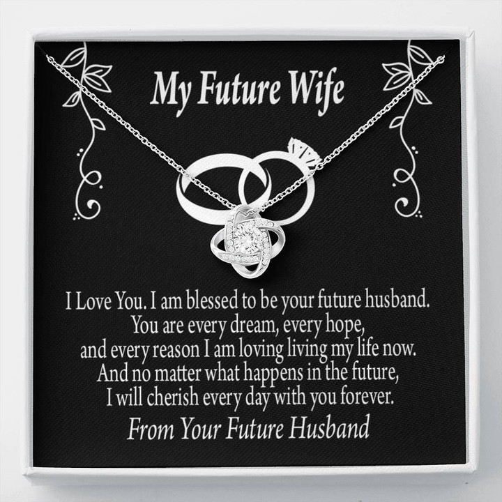 You Are Every Reason I Am Loving Living My Life Now Gift For Wife Future Wife Love Knot Necklace