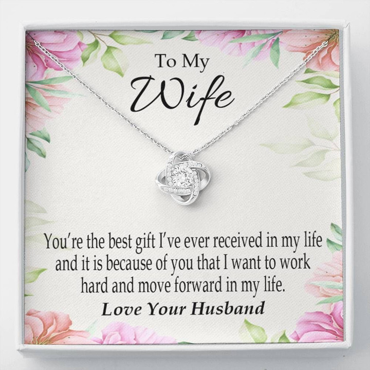 You Are The Best Gift Love Knot Necklace Gift For Wife