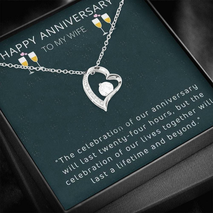 The Celebration Of Our Lives Together Forever Love Necklace Gift For Wife