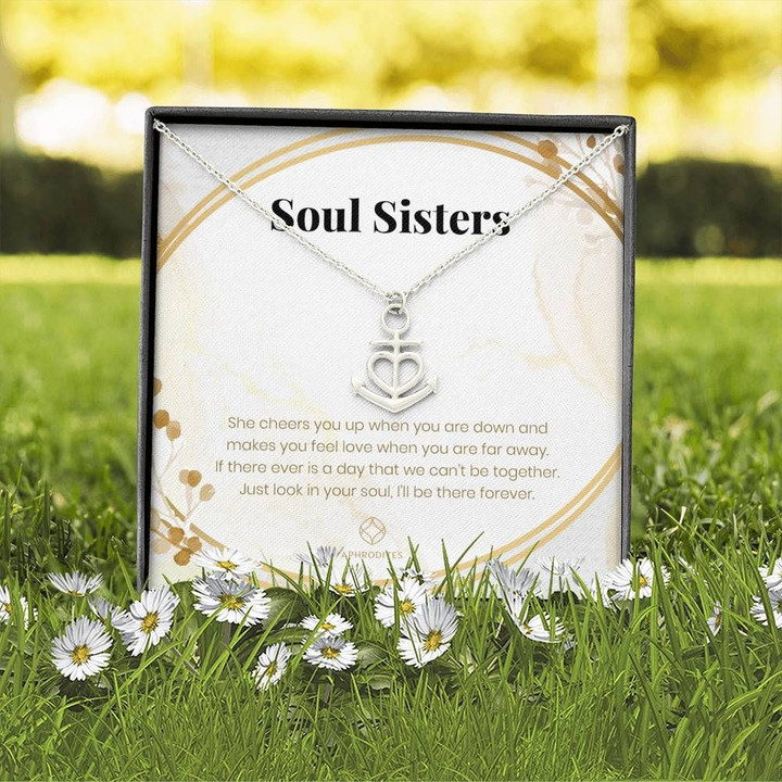 I Will Be There Forever Gift For Soul Sister Anchor Necklace