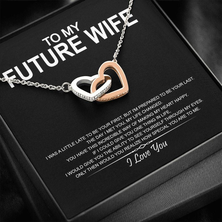 Gift For Future Interlocking Hearts Necklace Wife How Special You Are To Me I Love You