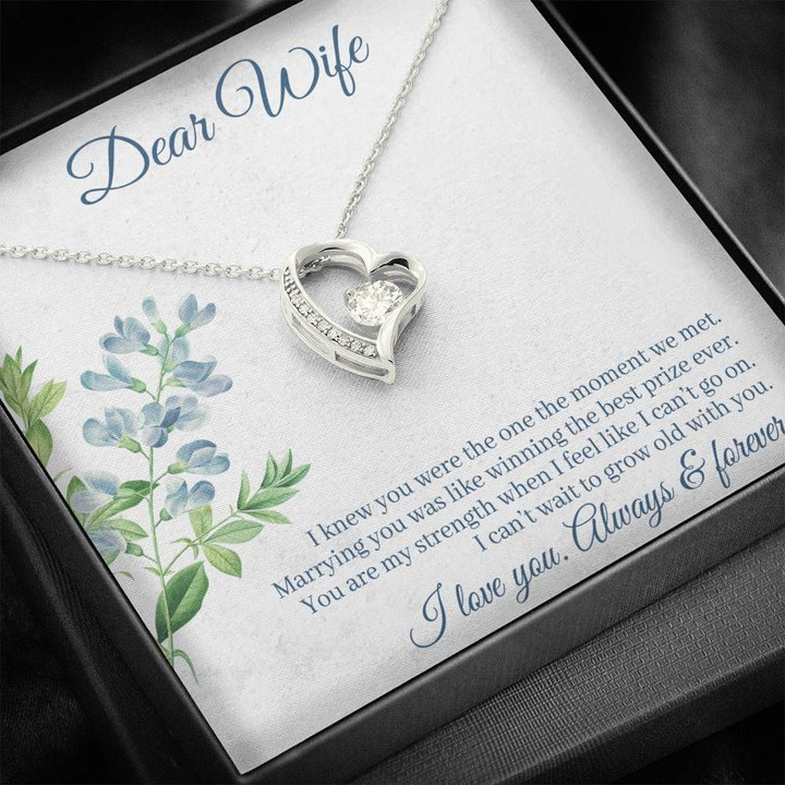 Amazing Gift For Wife From Husband I Love You Always And Forever Forever Love Necklace