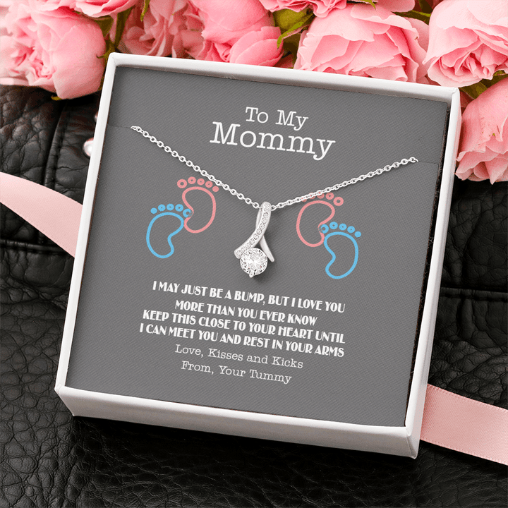 Keep This Close To Your Heart Alluring Beauty Necklace Baby Bump Birthday Gift For Mom 