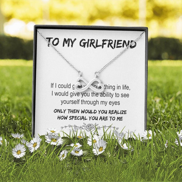 To Girlfriend How Special You Are To Me Infinity Heart Necklace Gift For Her