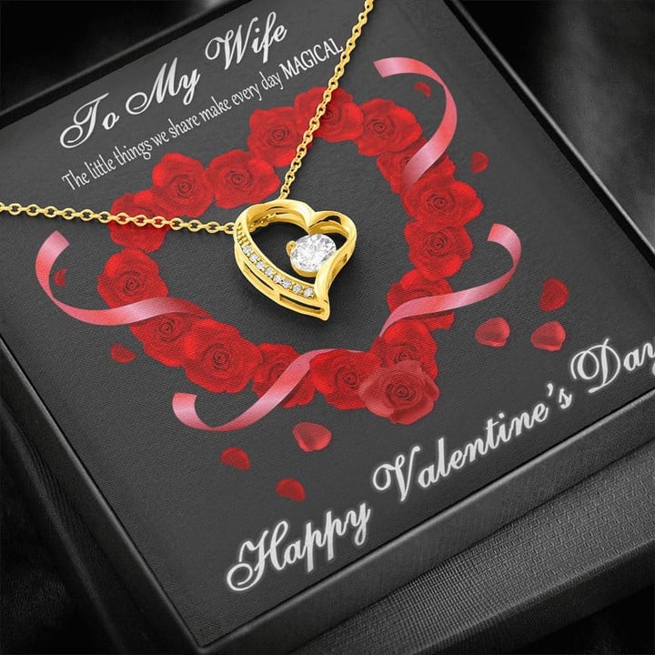 Valentines Day Romantic Gift For Wife Forever Love Necklace