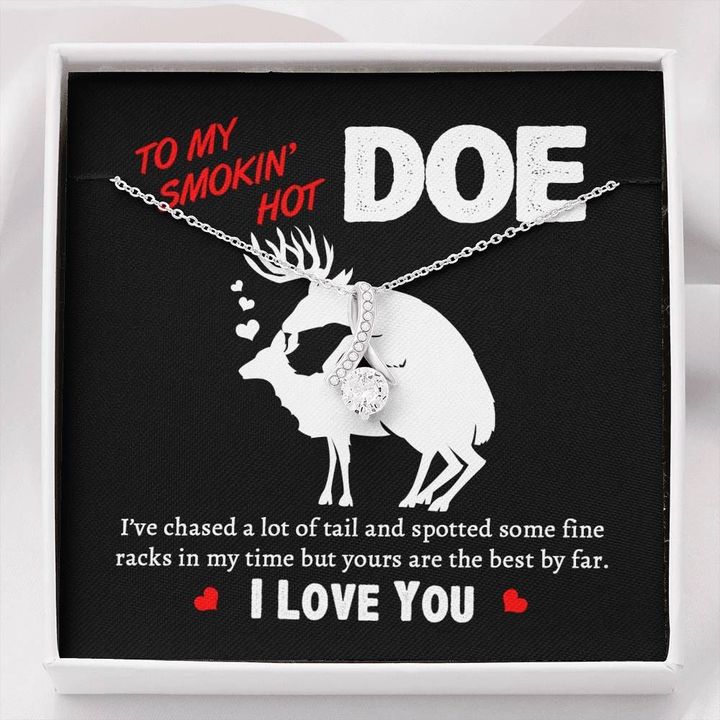 Gift For My Smokin' Hot Doe Deer Love I Love You Alluring Beauty Necklace