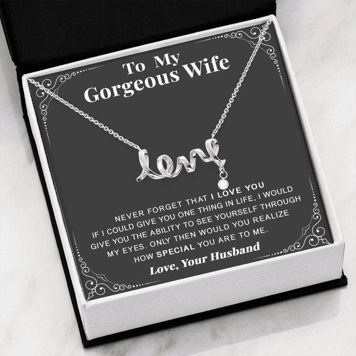 Amazing Paisley Design How Special You Are Scripted Love Necklace Gift For Wife
