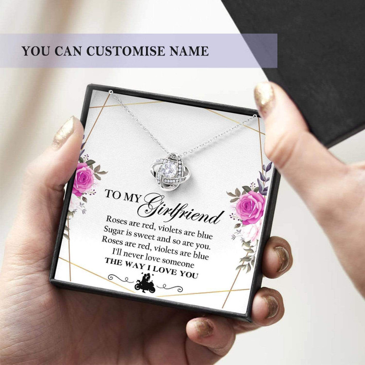 Custom Name Love Knot Necklace Gift For Girlfriend Always Love You
