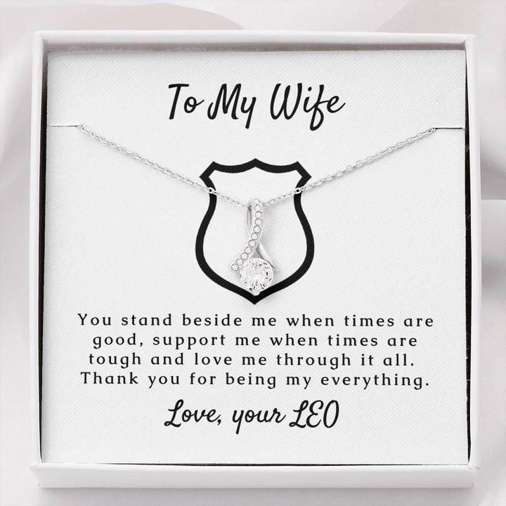 Alluring Beauty Necklace With Message Card Gift For Wife Through It All