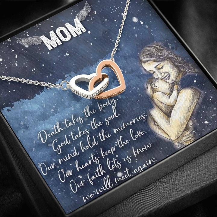 Gift For Mom Interlocking Hearts Necklace We Will Meet You
