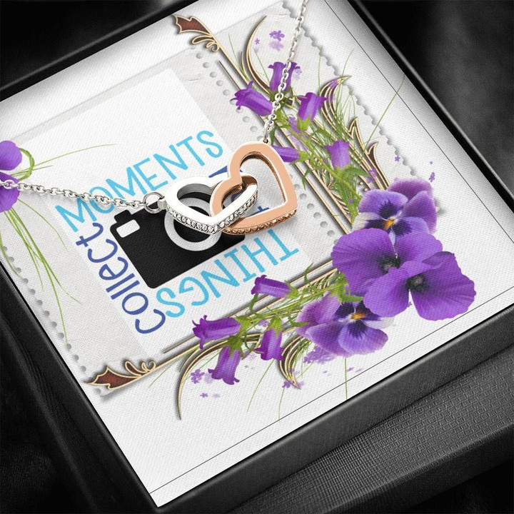 Collect Things Collect Moments Interlocking Hearts Necklace Gift For Mom