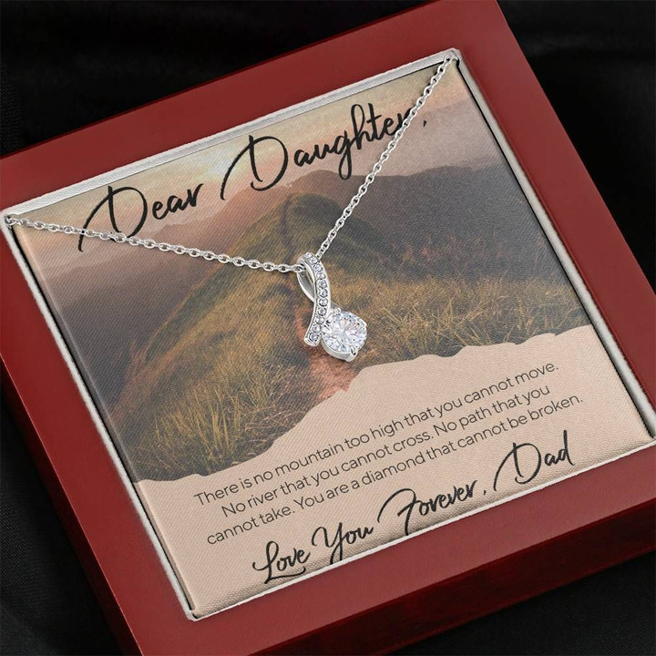 Stunning Landscape Of Mountain Alluring Beauty Necklace Dad Gift For Daughter Love You