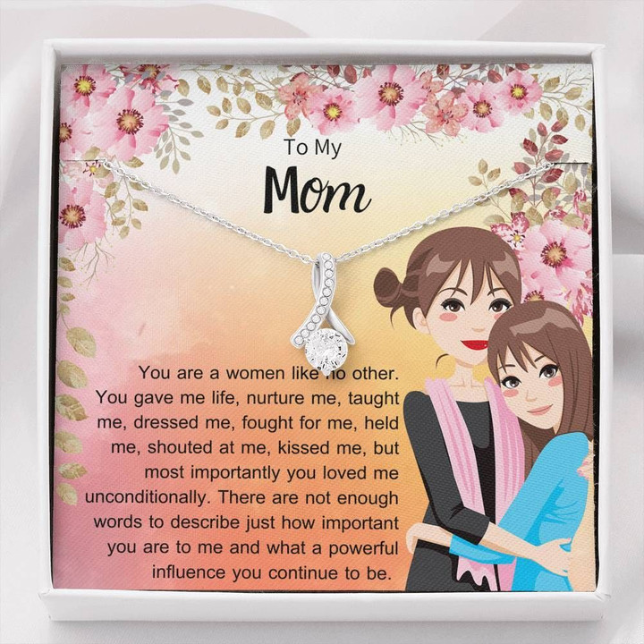 Daughter Gift For Mother Alluring Beauty Necklace You Gave Me Life
