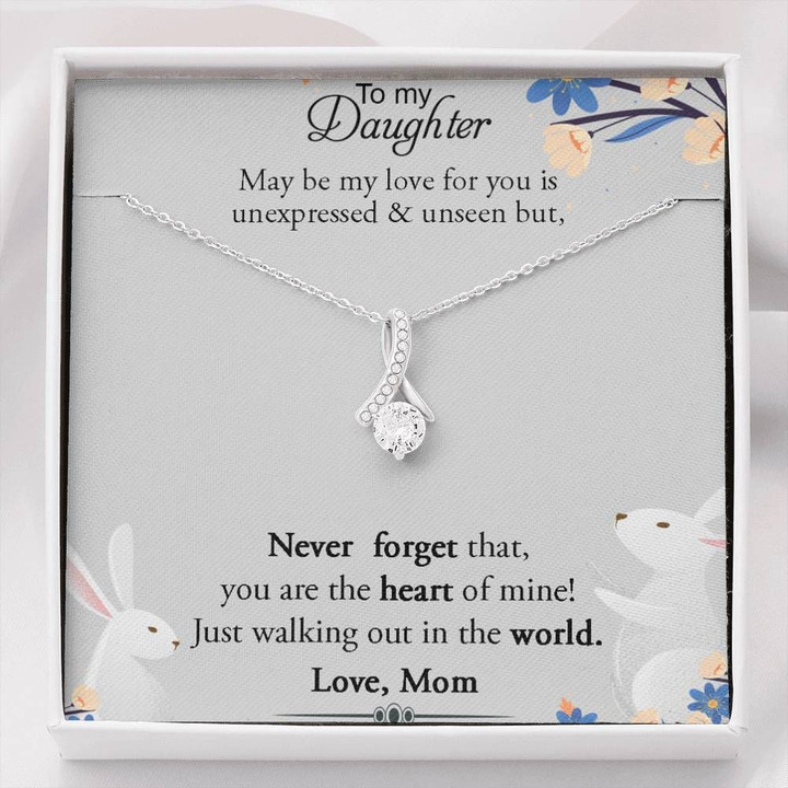 Alluring Beauty Necklace Mom Gift For Daughter You Are The Heart Of Mine