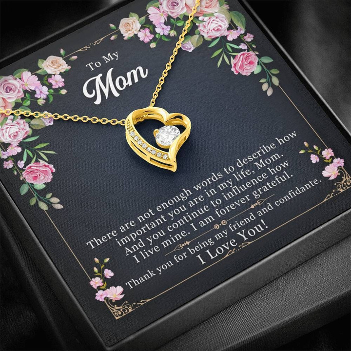 Gift For Mom Forever Love Necklace Thank You For Being My Friend