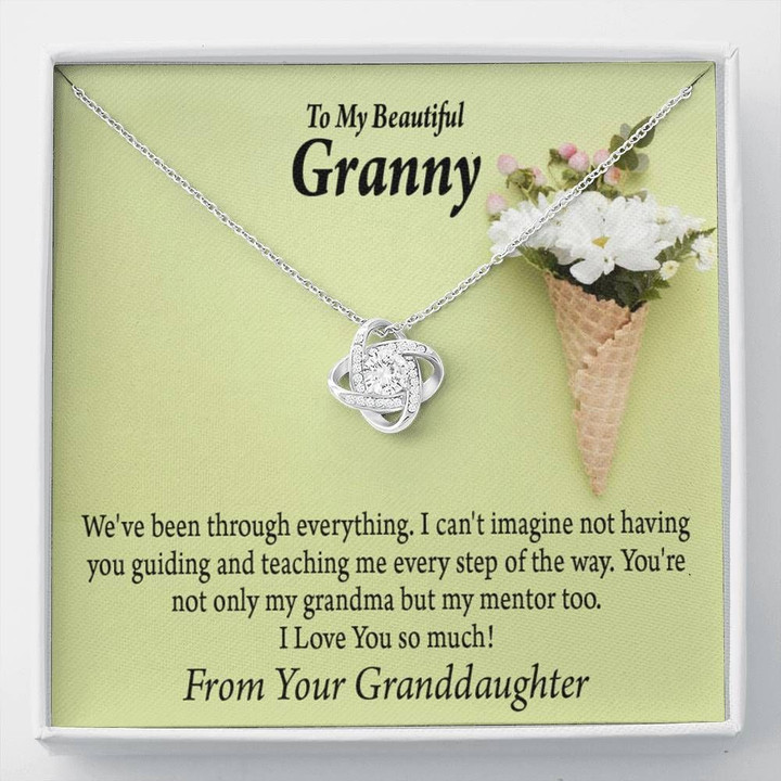 Gift For Grandmother Love Knot Necklace You Are Not Only My Grandma But My Mentor Too