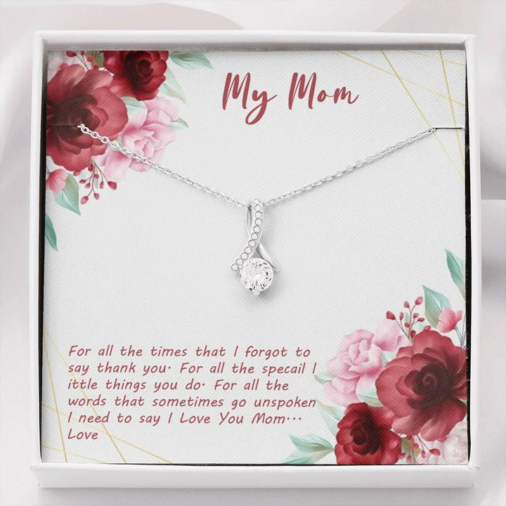 Gift For Mom Alluring Beauty Necklace Thank For All Special Things You Do
