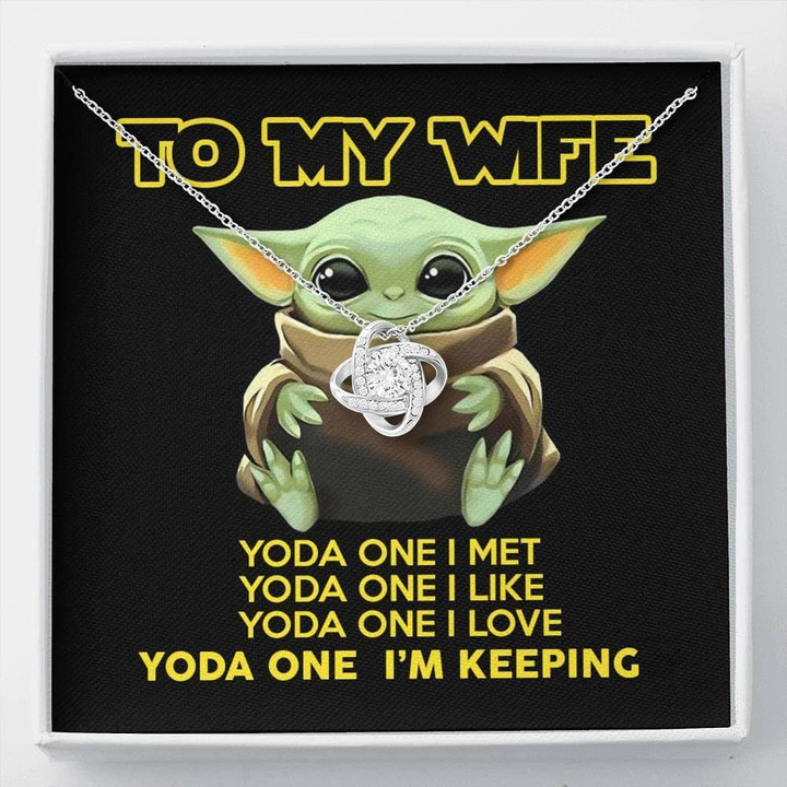 Gift For Wife Yoda One I'm Keeping Love Knot Necklace