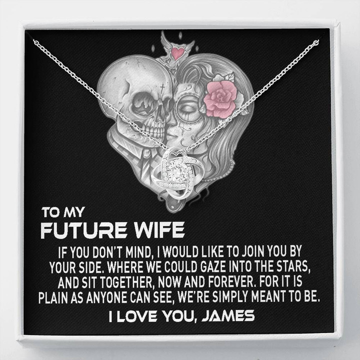 Gift For Wife Future Wife Join By Your Side Love Knot Necklace