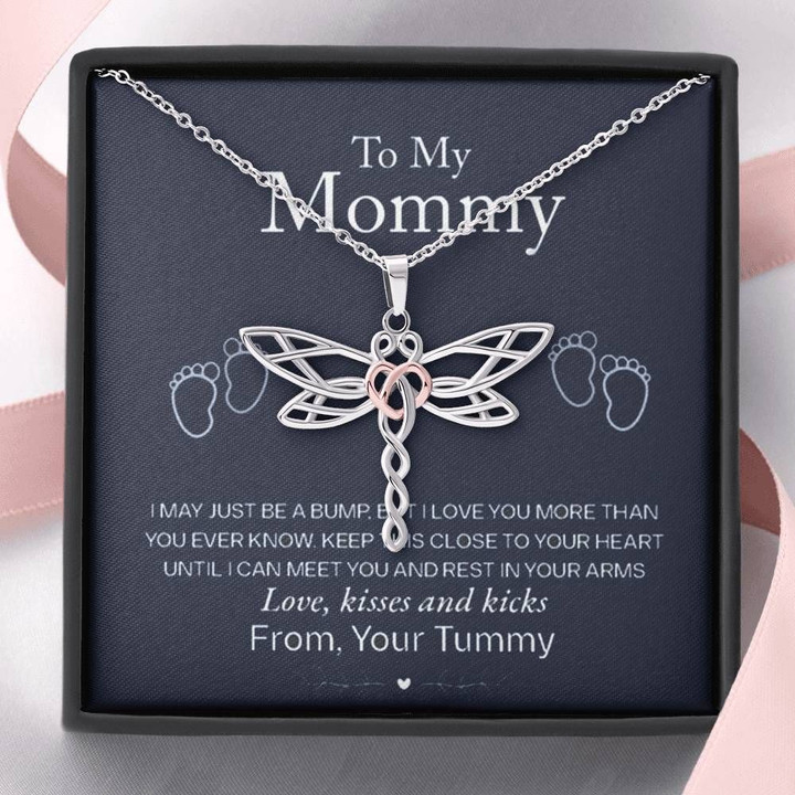 Dragonfly Dreams Necklace Gift For Mom Until I Can Meet You