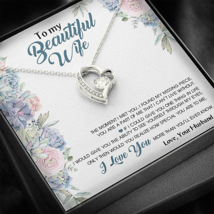 Forever Love Necklace Gift For Wife Love You More Than You'll Ever Know
