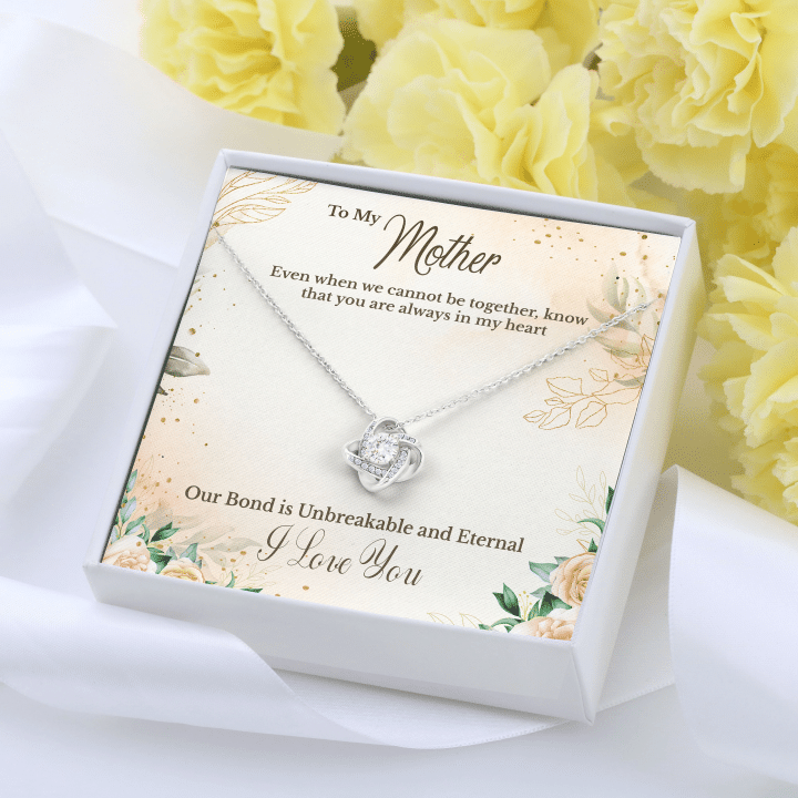 Love Knot Necklace You Are Always In My Heart Gift For Mother