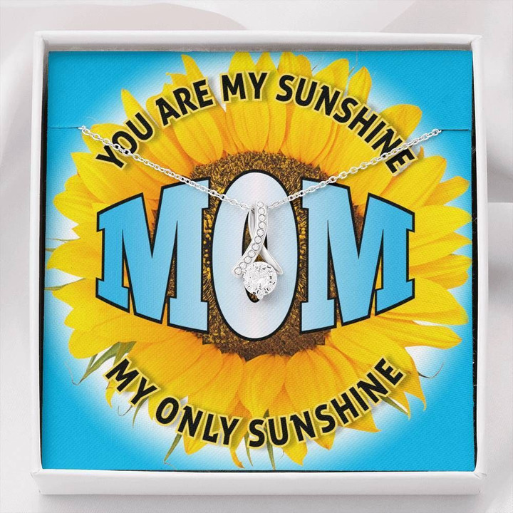 Gift For Mom Alluring Beauty Necklace You Are My Only Sunshine