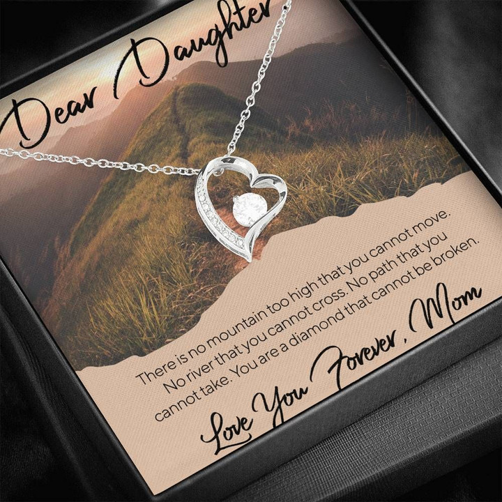 Forever Love Necklace Mom Gift For Daughter You Are A Diamond