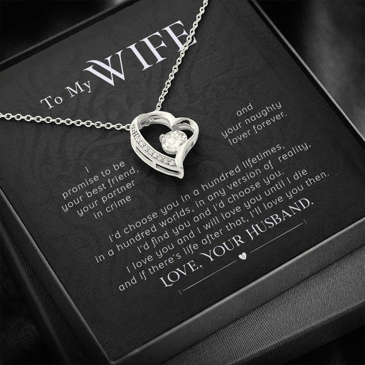 Forever Love Necklace Gift For Wife I Promise To Be Your Best Friend
